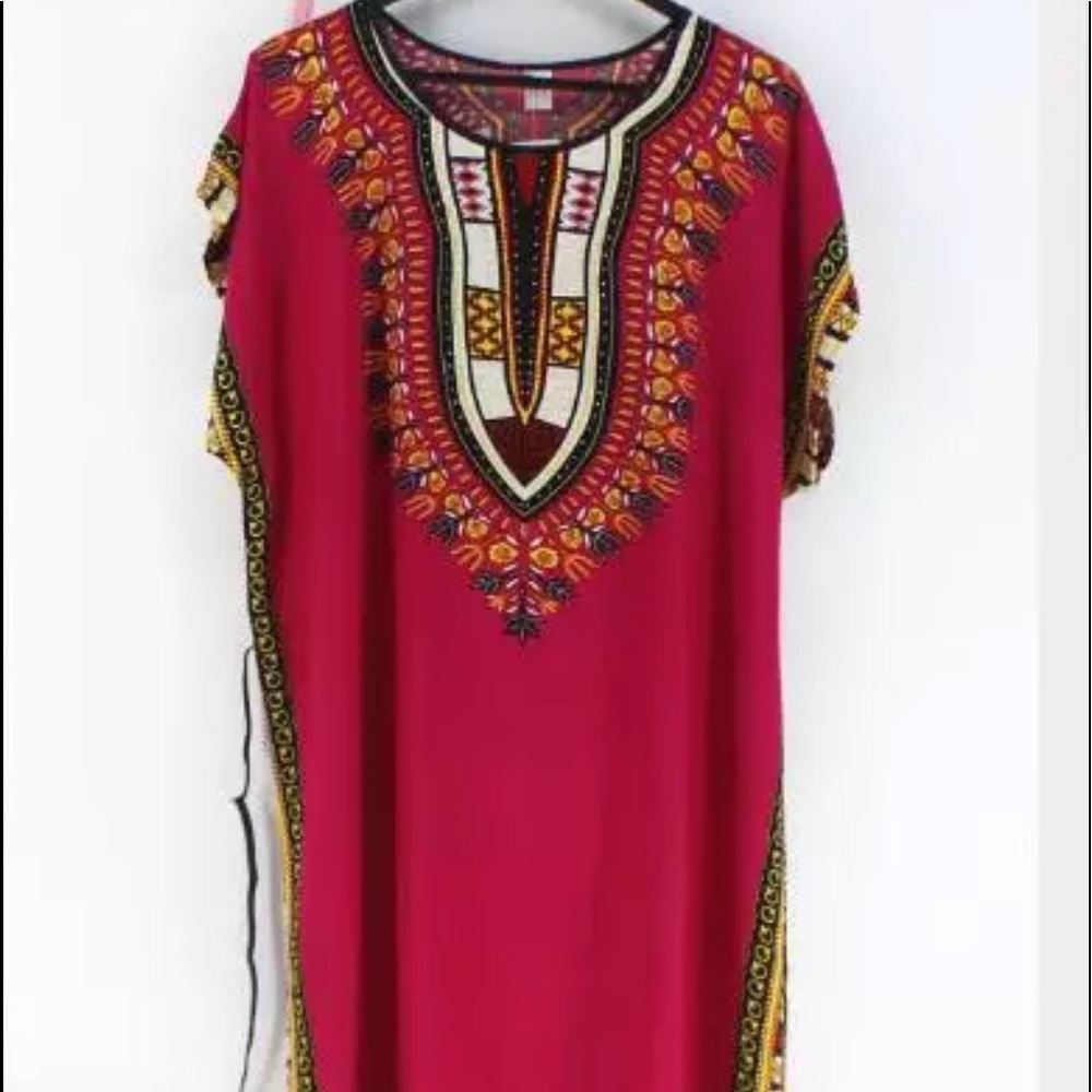African Dashiki Midi Dress